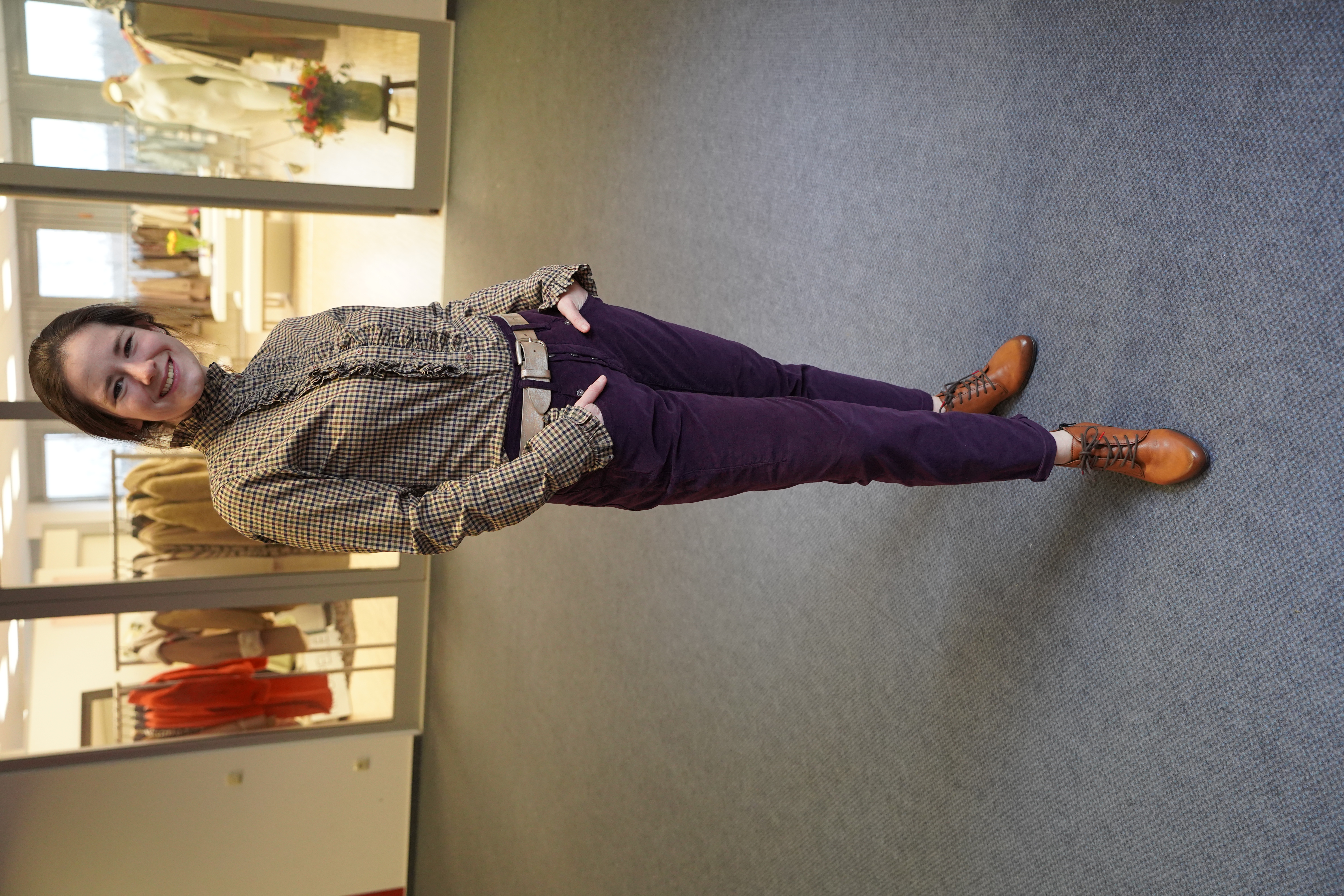 LELE HEMD KARIERT MIT RÜSCHEN