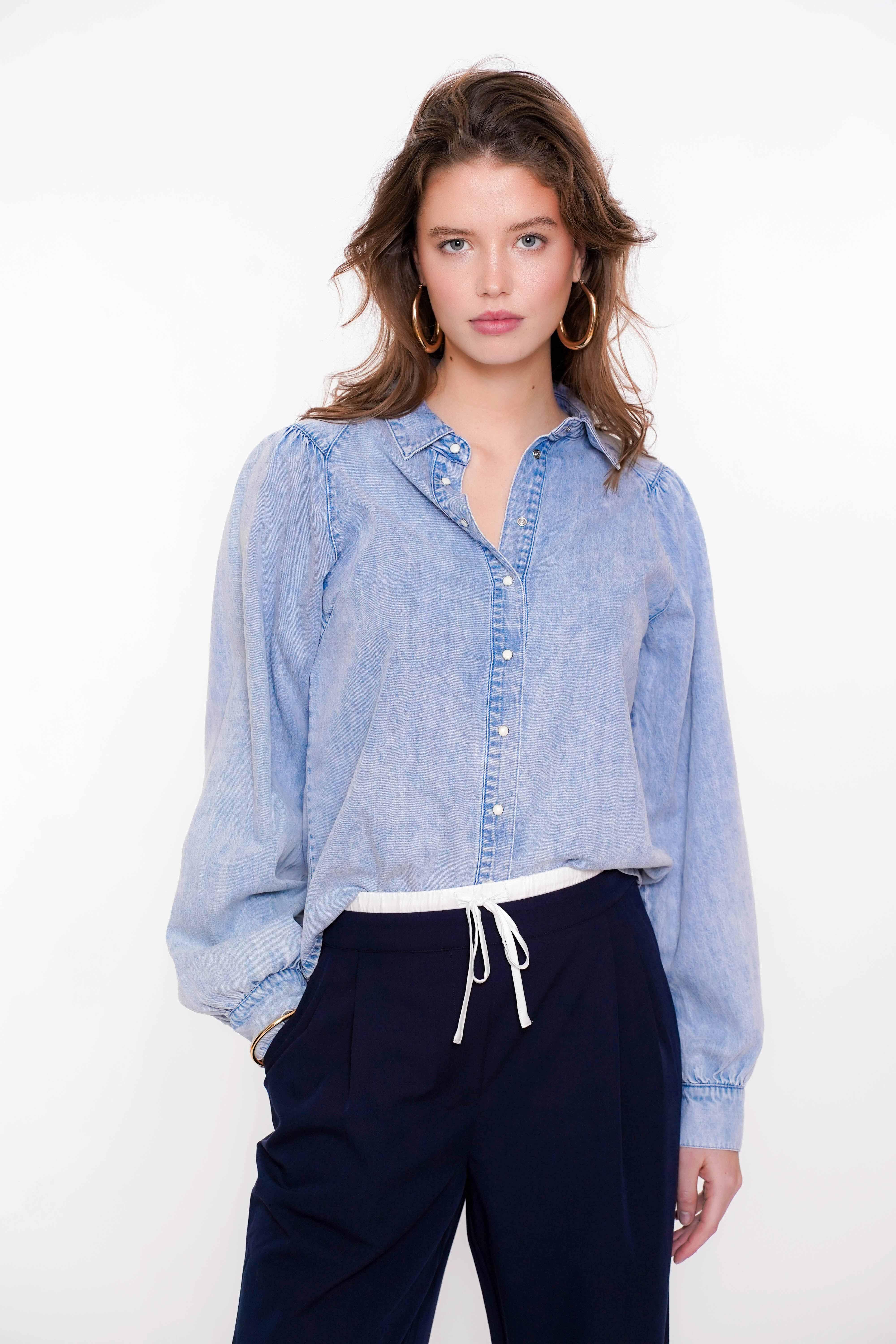 GEISHA Bluse denim