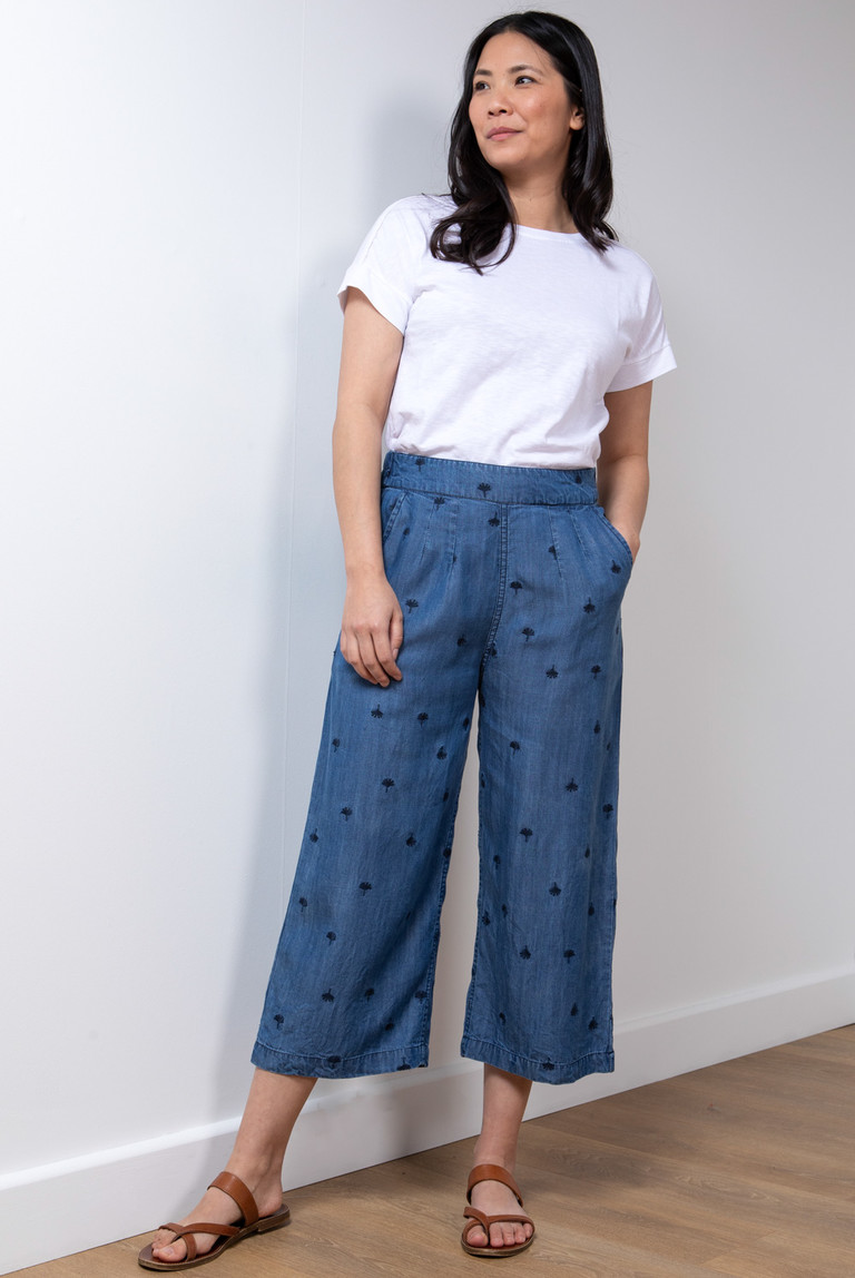 Lily bestickte Drift Hose