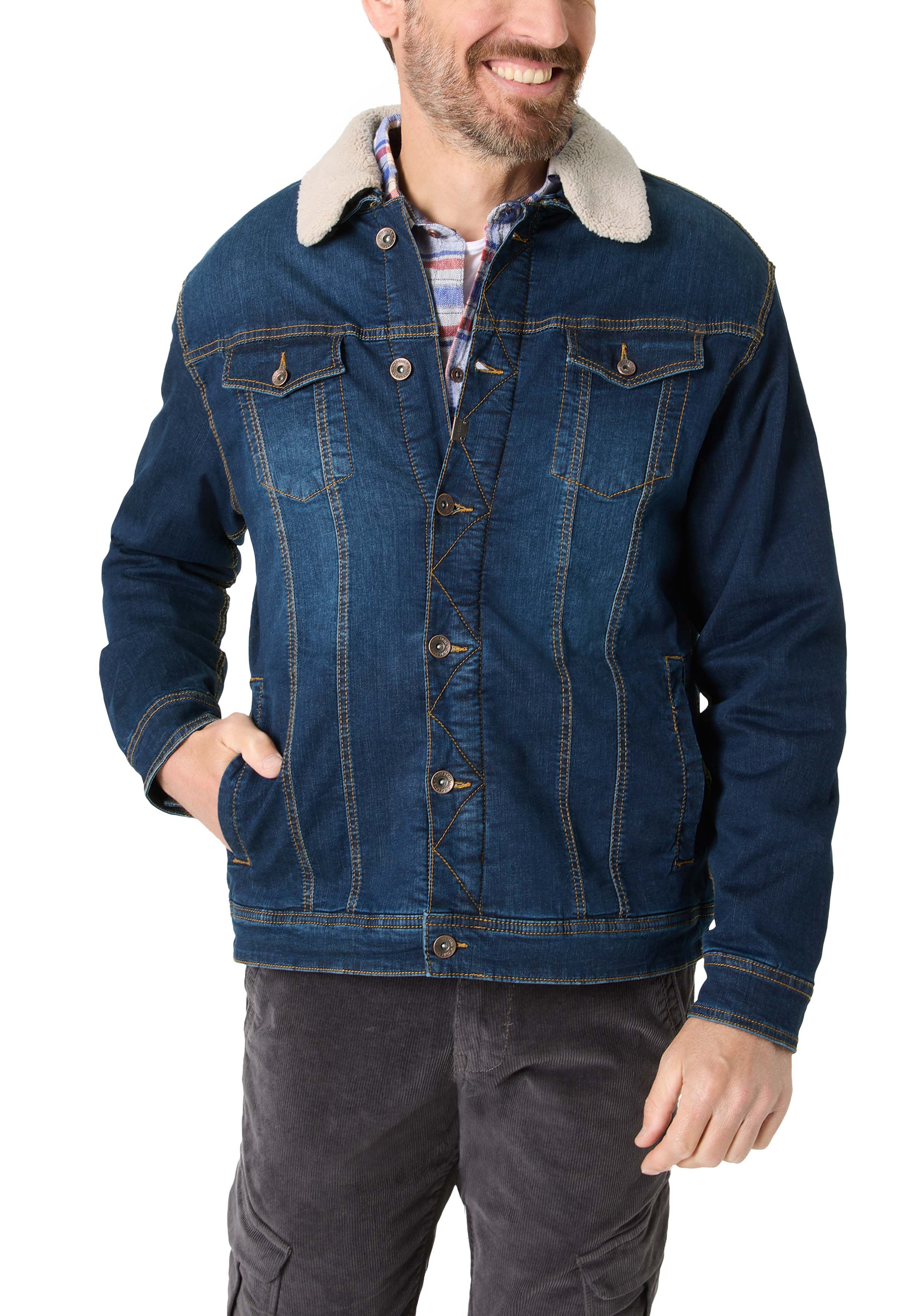 Gefütterte Jeansjacke