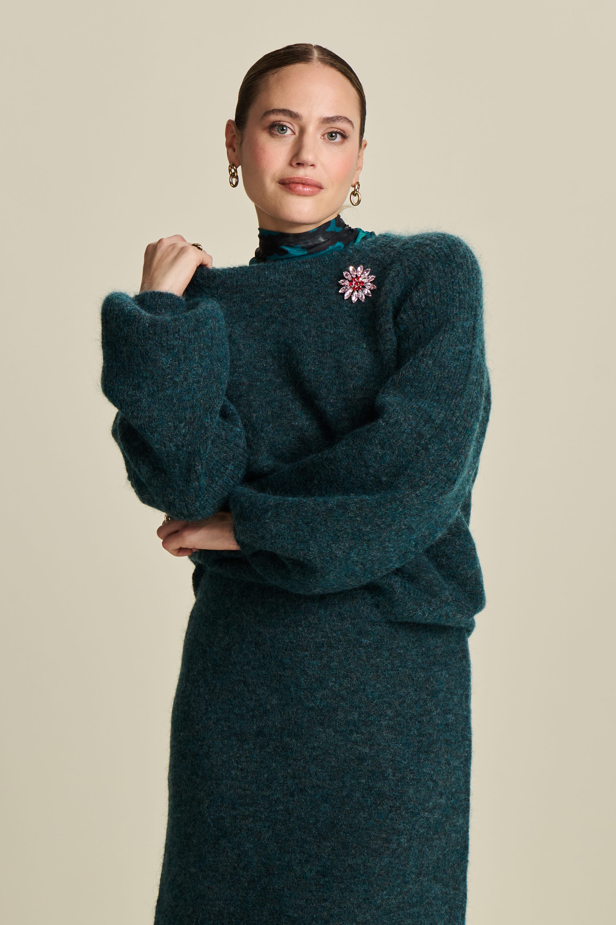 PULLOVER - Teal Green