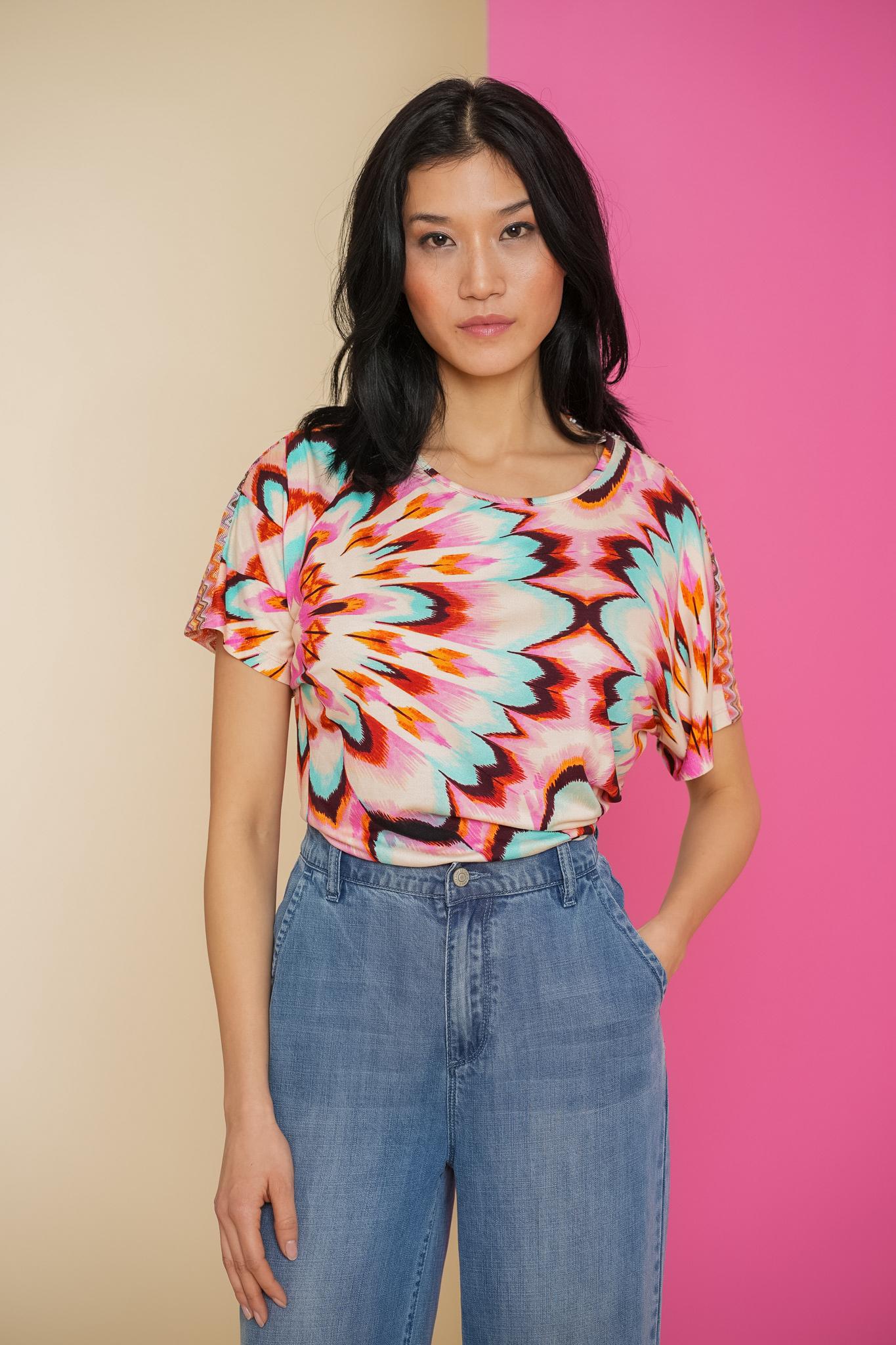 GEISHA Damen Flower Power Top