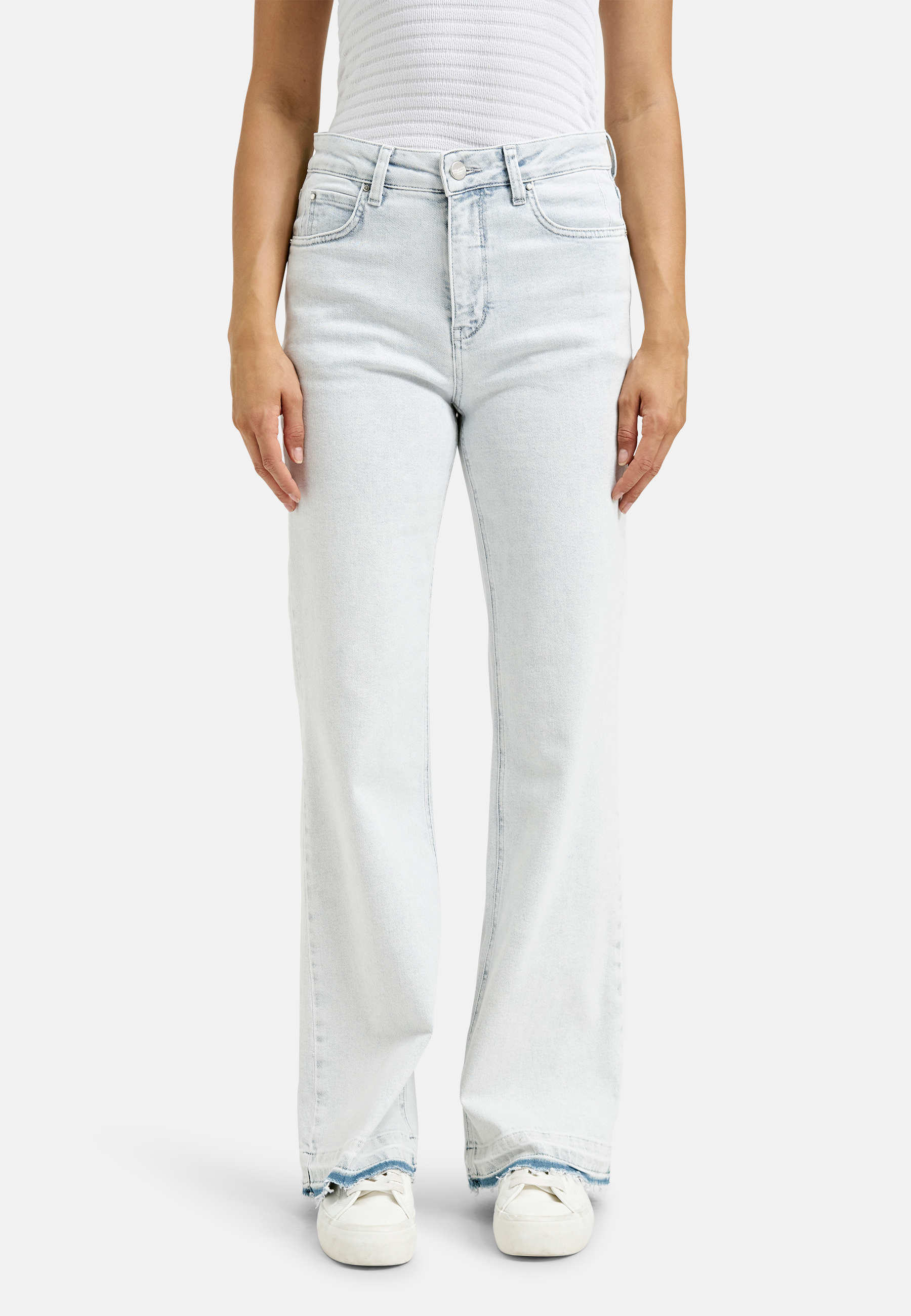 Kickflare pants light denim