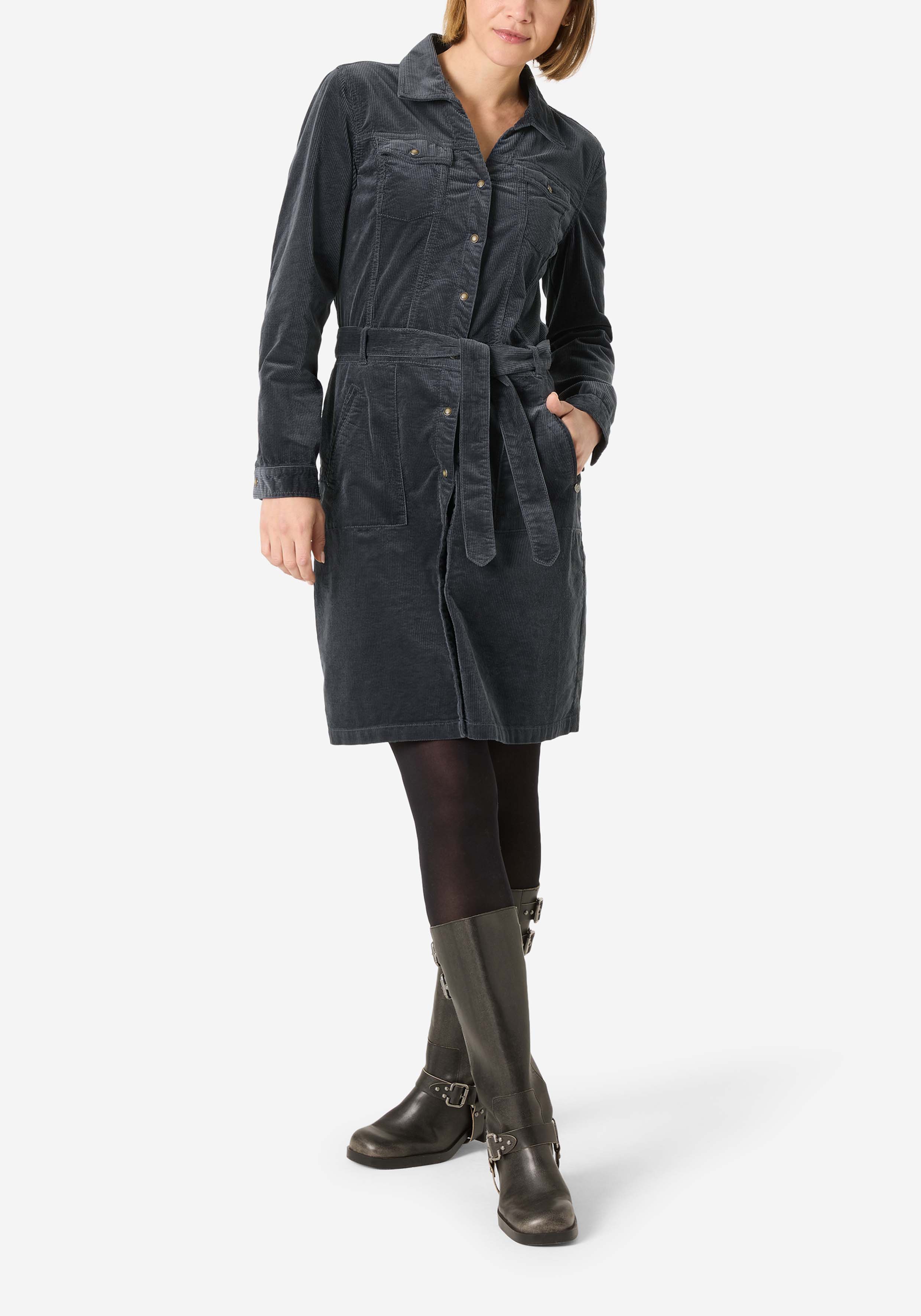 Cordhemdkleid