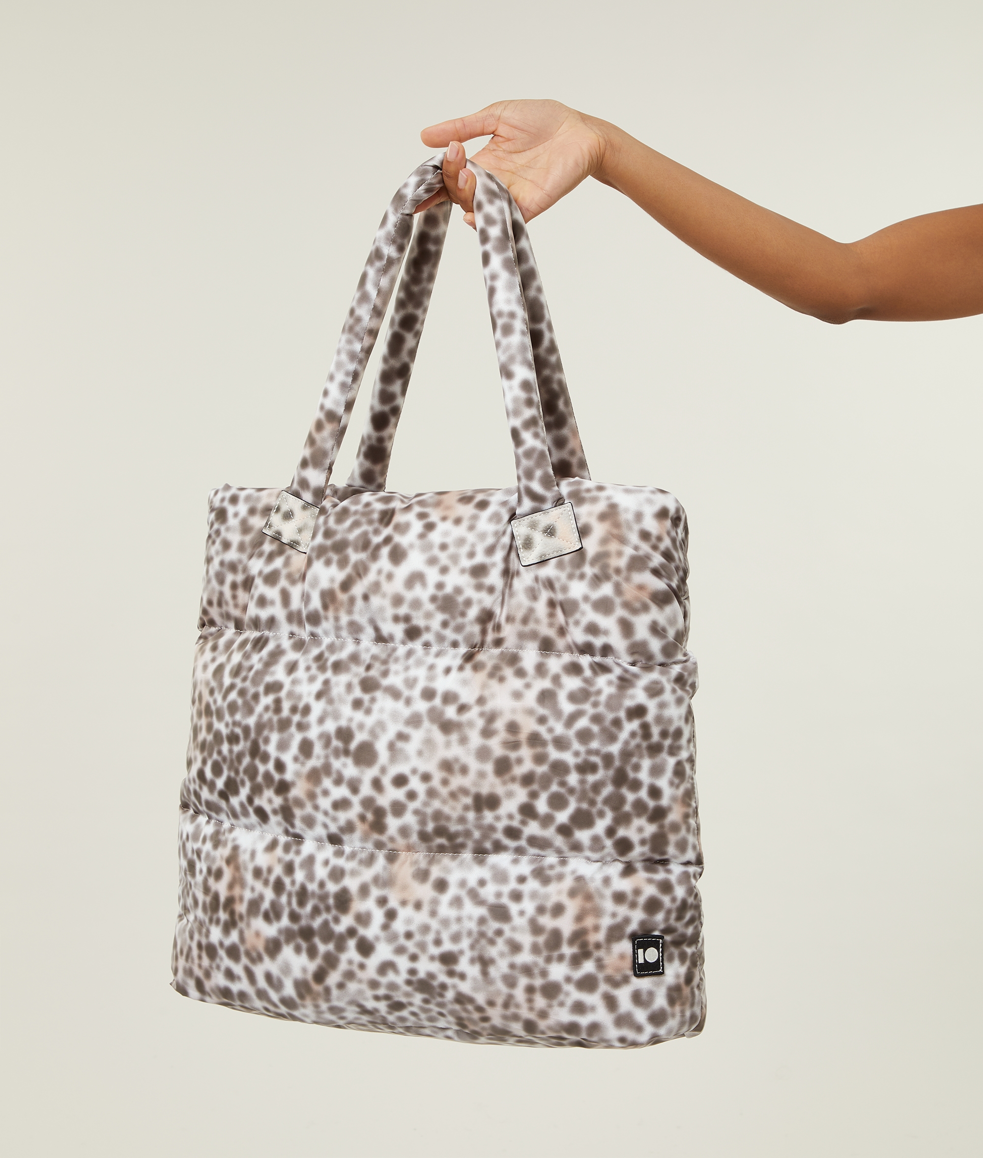 pillow tote bag leopard